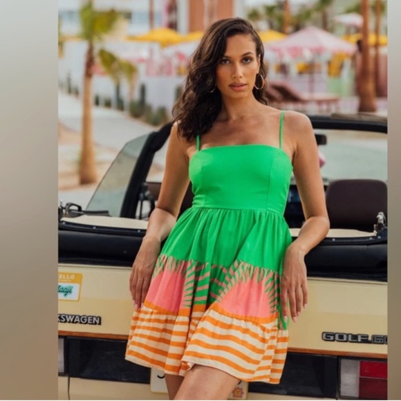 NWT Maaji Sunrise Colada Emily Short cover up  Dress sz Small S - Picture 3 of 8